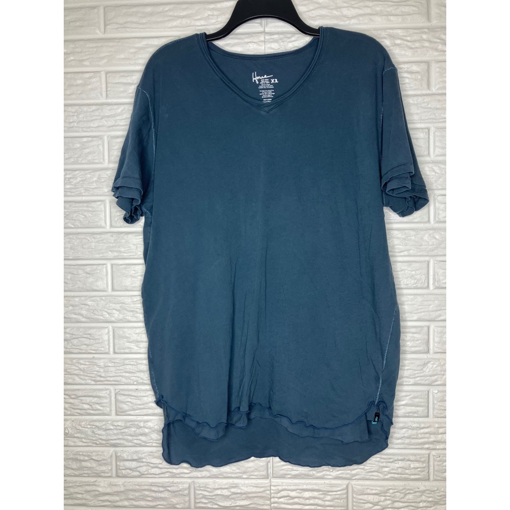 Howe 100% cotton double t-shirt Blue/dark teal women's‎ size XL hause of howe